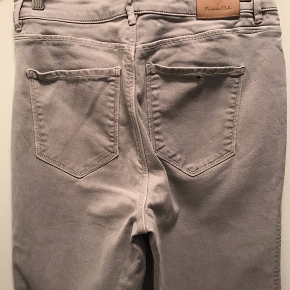 Massimo Dutti grey high waist denim 10 - Picture 10 of 11
